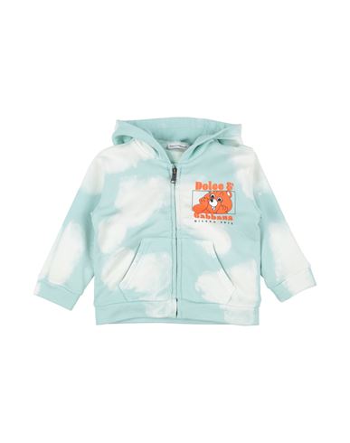 Dolce & Gabbana Newborn Boy Sweatshirt Sky Blue Size 3 Cotton In Blue