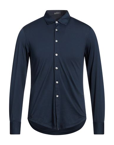 Rossopuro Man Shirt Navy Blue Size 3 Cotton