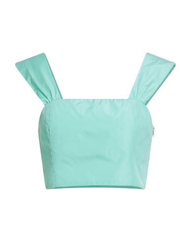 Liu •jo Woman Top Light Green Size 6 Polyester In Blue