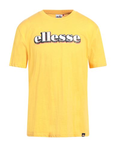 Ellesse Man T-shirt Ocher Size Xl Cotton In Yellow