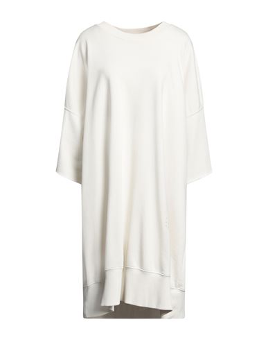 Mm6 Maison Margiela Woman Mini Dress Ivory Size S Cotton, Polyester, Elastane In White