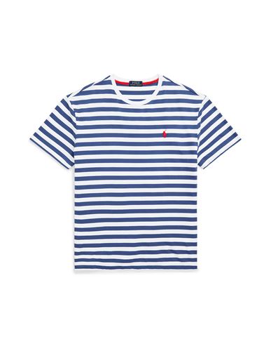 Polo Ralph Lauren Classic Fit Striped Jersey T-shirt Man T-shirt Navy Blue Size Xxl Cotton