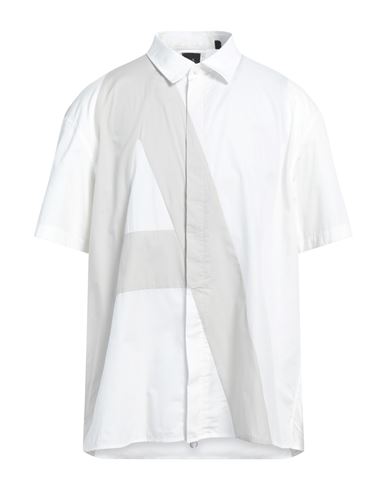 Armani Exchange Man Shirt White Size Xl Cotton