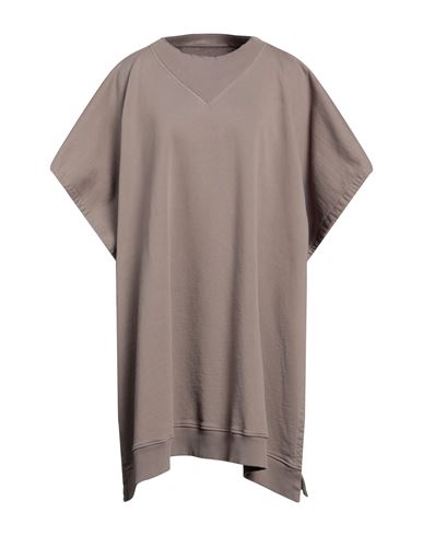 Mm6 Maison Margiela Woman Sweatshirt Dove Grey Size L Cotton, Elastane