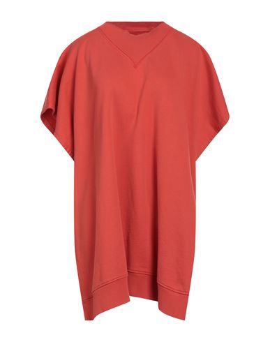 Mm6 Maison Margiela Woman Sweatshirt Orange Size M Cotton, Elastane