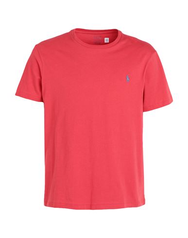 Polo Ralph Lauren Custom Slim Fit Jersey Crewneck T-shirt Man T-shirt Coral Size Xxl Cotton In Red