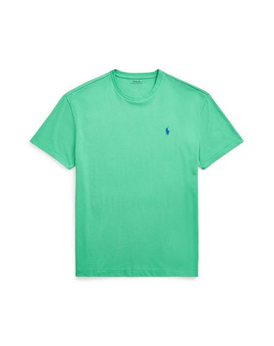 Polo Ralph Lauren Custom Slim Fit Jersey Crewneck T-shirt Man T-shirt Green Size Xxl Cotton
