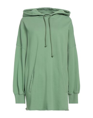 Mm6 Maison Margiela Woman Sweatshirt Green Size Xxl Cotton, Elastane