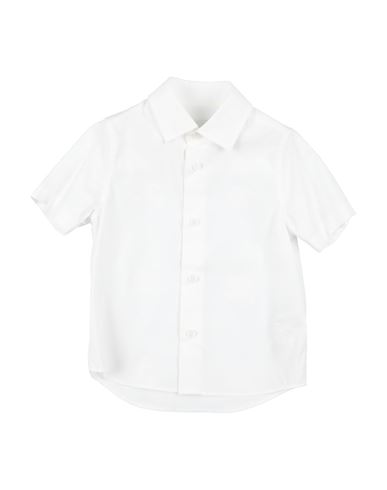 Shop Burberry Toddler Boy Shirt White Size 6 Cotton, Elastane