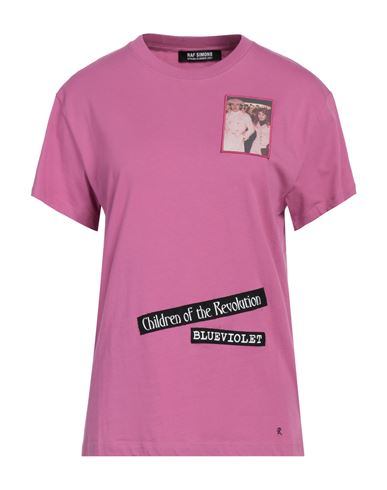 Shop Raf Simons Woman T-shirt Pink Size S Cotton