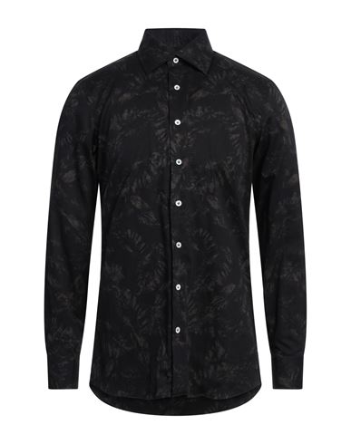 Lardini Man Shirt Black Size 15 ¾ Cotton