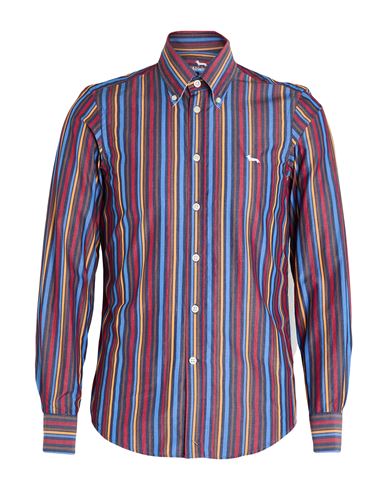 Harmont & Blaine Man Shirt Midnight Blue Size Xs Cotton In Blue