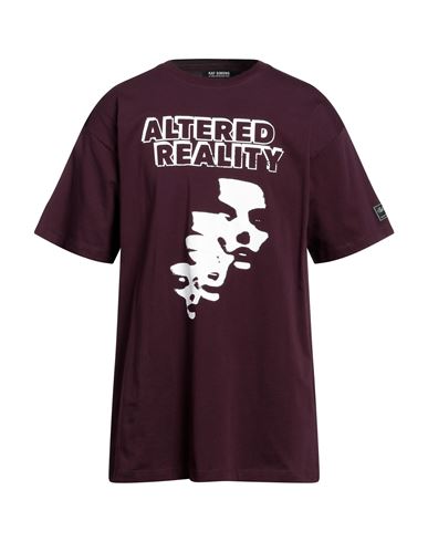 Shop Raf Simons Man T-shirt Deep Purple Size Xl Cotton