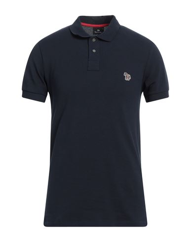 Ps By Paul Smith Ps Paul Smith Man Polo Shirt Navy Blue Size L Cotton