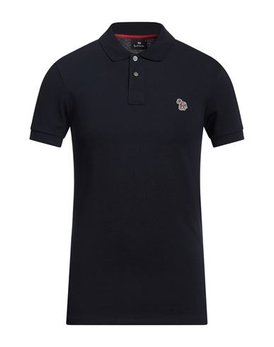 Ps By Paul Smith Ps Paul Smith Man Polo Shirt Midnight Blue Size S Cotton In Black