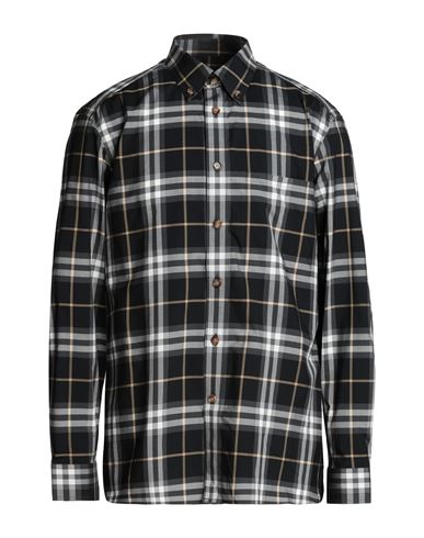 Burberry Man Shirt Black Size Xl Cotton