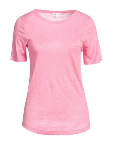 Neeve Woman T-shirt Pink Size M Linen