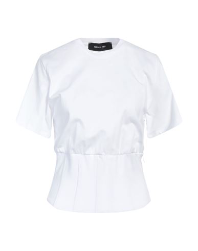 Shop Federica Tosi Woman T-shirt White Size 6 Cotton