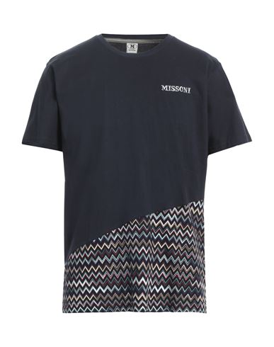 Shop M Missoni Man T-shirt Midnight Blue Size Xl Cotton