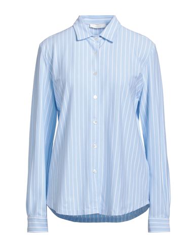 Fedeli Woman Shirt Sky Blue Size 12 Cotton, Nylon, Elastane