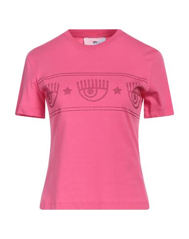 Chiara Ferragni Woman T-shirt Fuchsia Size M Cotton In Pink