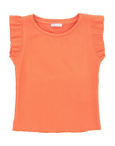 Shop L:ú L:ú By Miss Grant Toddler Girl T-shirt Orange Size 6 Viscose, Polyester, Elastane