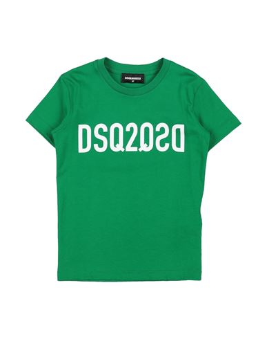 Dsquared2 Toddler Boy T-shirt Green Size 6 Cotton In Green