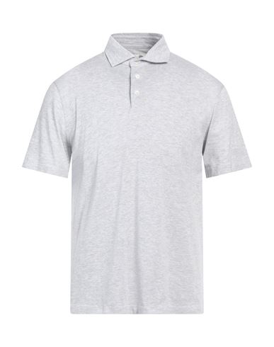 Luigi Borrelli Napoli Man Polo Shirt Light Grey Size 48 Cotton