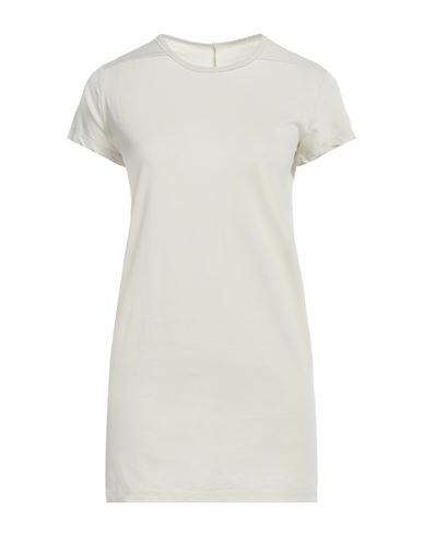 Rick Owens Woman T-shirt Light Grey Size 6 Cotton