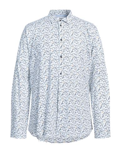 Berna Man Shirt White Size Xxl Cotton, Elastane