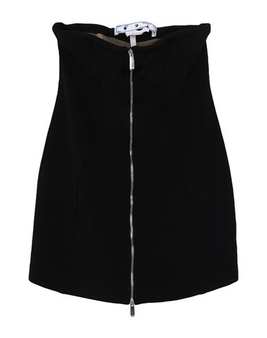 Off-white Woman Mini Dress Black Size 8 Viscose, Polyamide, Elastane