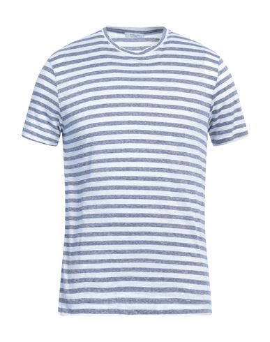 Boglioli Man T-shirt Blue Size 3xl Linen