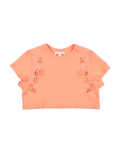 Shop Chloé Toddler Girl T-shirt Salmon Pink Size 6 Cotton