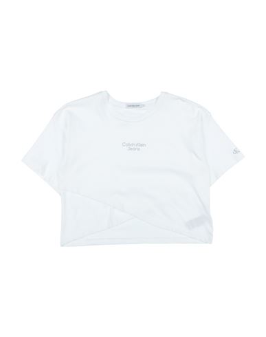 Shop Calvin Klein Jeans Est.1978 Calvin Klein Jeans Toddler Girl T-shirt White Size 6 Cotton