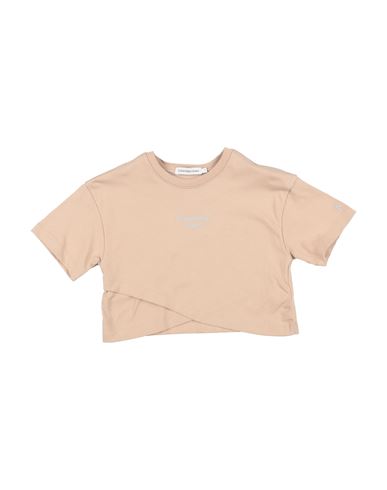 Shop Calvin Klein Jeans Est.1978 Calvin Klein Jeans Toddler Girl T-shirt Light Brown Size 4 Cotton In Beige