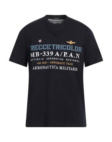 Aeronautica Militare Man T-shirt Midnight Blue Size M Cotton