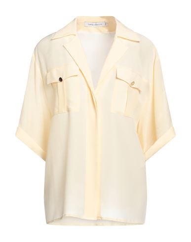 Simona Corsellini Woman Shirt Light Yellow Size 8 Silk