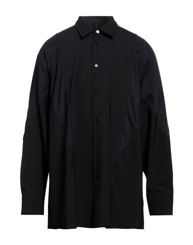 Oamc Man Shirt Black Size M Polyester, Virgin Wool, Elastane, Acetate, Viscose