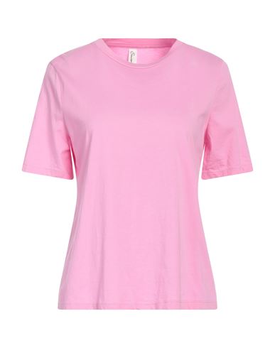 Souvenir Woman T-shirt Pink Size S Cotton