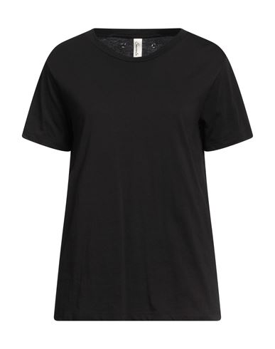 Souvenir Woman T-shirt Black Size S Cotton
