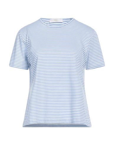 Fedeli Woman T-shirt Light Blue Size 12 Cotton, Polyamide, Elastane