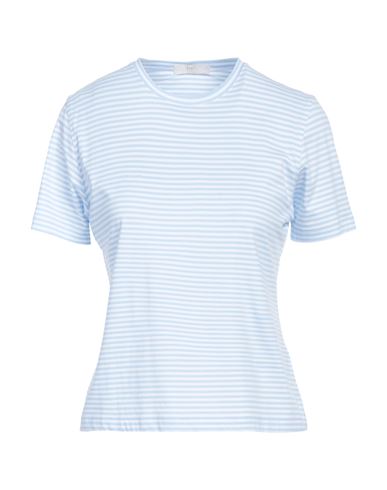Fedeli Woman T-shirt Sky Blue Size 10 Cotton, Polyamide, Elastane