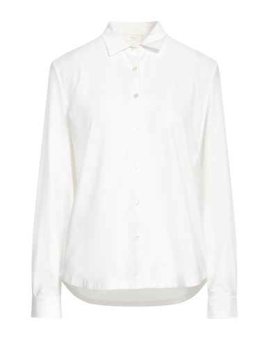 Fedeli Woman Shirt White Size 10 Cotton, Nylon, Elastane
