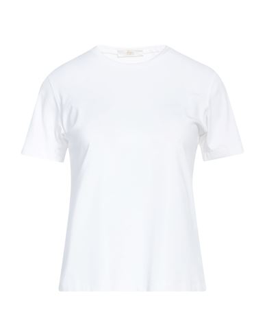 Fedeli Woman T-shirt White Size 12 Cotton, Polyamide, Elastane