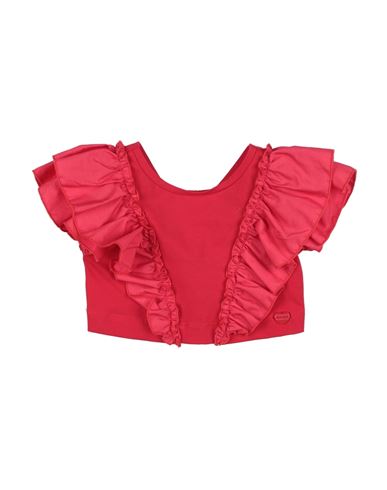 Shop Monnalisa Toddler Girl Top Red Size 6 Cotton, Elastane