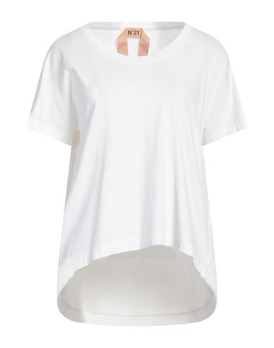 N°21 Woman T-shirt White Size 6 Cotton