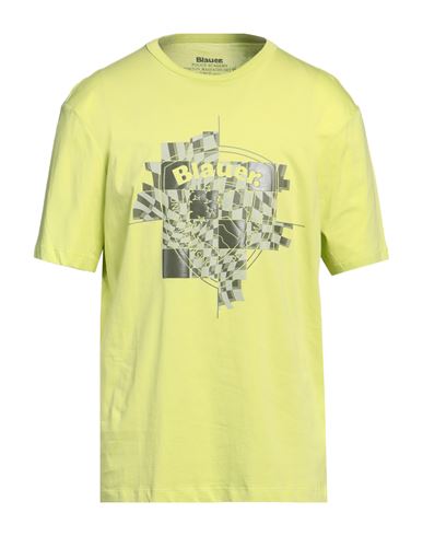 Shop Blauer Man T-shirt Acid Green Size 3xl Cotton