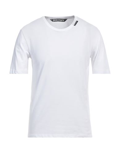 Palm Angels Man T-shirt White Size L Cotton, Elastane, Polyester
