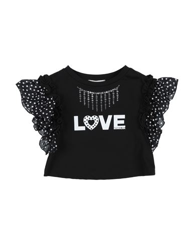 Shop Monnalisa Toddler Girl T-shirt Black Size 6 Cotton