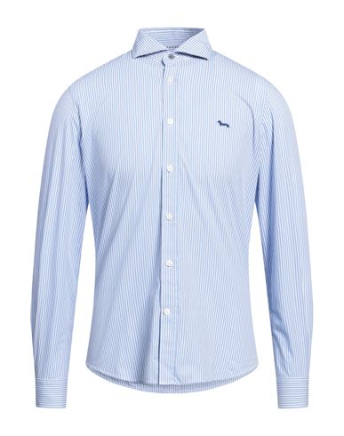 Harmont & Blaine Man Shirt Sky Blue Size S Cotton